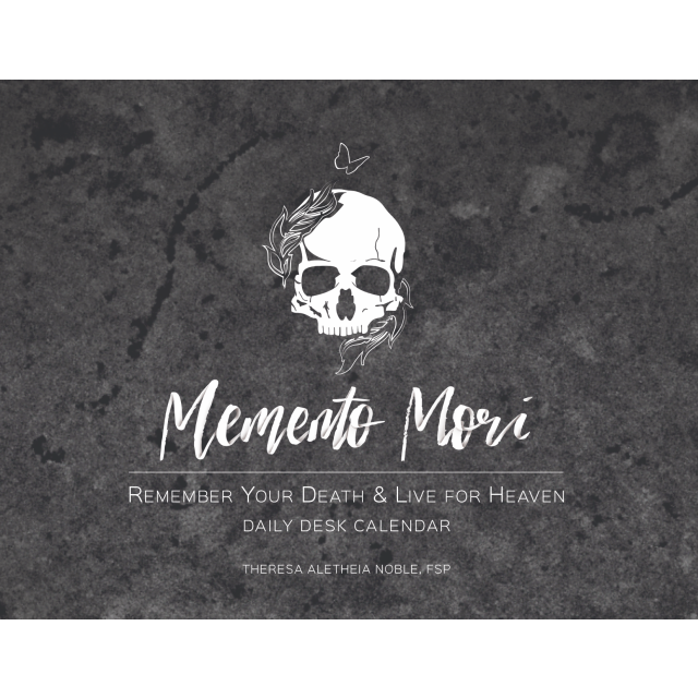Memento Mori  Perpetual Desk Calendar