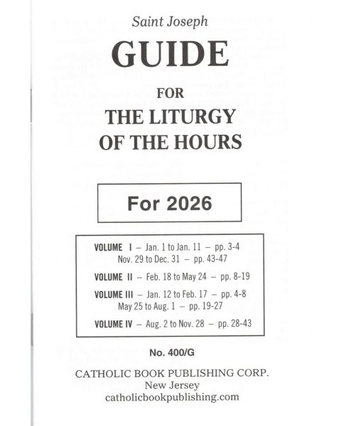 2026 Liturgy Of The Hours Guide